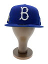 【中古】NEW ERA◆59FIFTY Jackie Robinson Day/キャップ/7 1/2/ポリエステル/BLU/メンズ【服飾雑貨他】