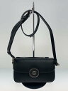 【中古】GUCCI◆ダブルG/2WAY/ミニショルダーバッグ/レザー/BLK/無地//【バッグ】