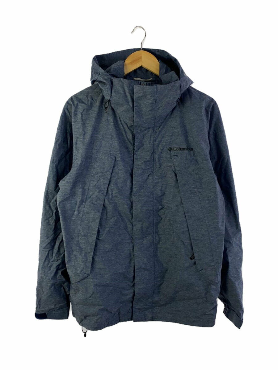 【中古】Columbia◆WOOD ROAD JACKET_ウッドロードジャケット/M/ナイロン/BLU/無地【メンズウェア】