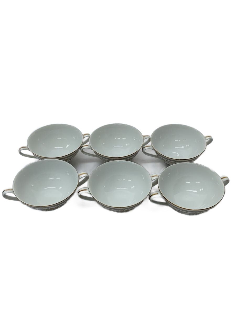 【中古】Noritake◆ティーカップ/洋食器その他/6点セット/WHT//【キッチン用品】