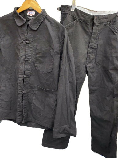 【中古】セットアップ/--/コットン/BLK【メンズウェア】 【中古】セットアップ/--/コットン/BLK【メンズウェア】