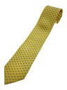 【中古】Salvatore Ferragamo◆ネクタイ/シュノーケル/シルク/YLW/総柄/メンズ【服飾雑貨他】