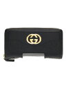 【中古】GUCCI◆長サイフ_スーキー_グッチシマ/レザー/