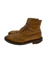 【中古】Tricker’s◆カカトスレ有/モールトン/エイコンアンティーク/レースアップブーツ/UK8/CML/H2508【シューズ】