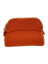 【中古】HERMES◆ボリードポーチミニミニ/キャンバス/オレンジ【バッグ】