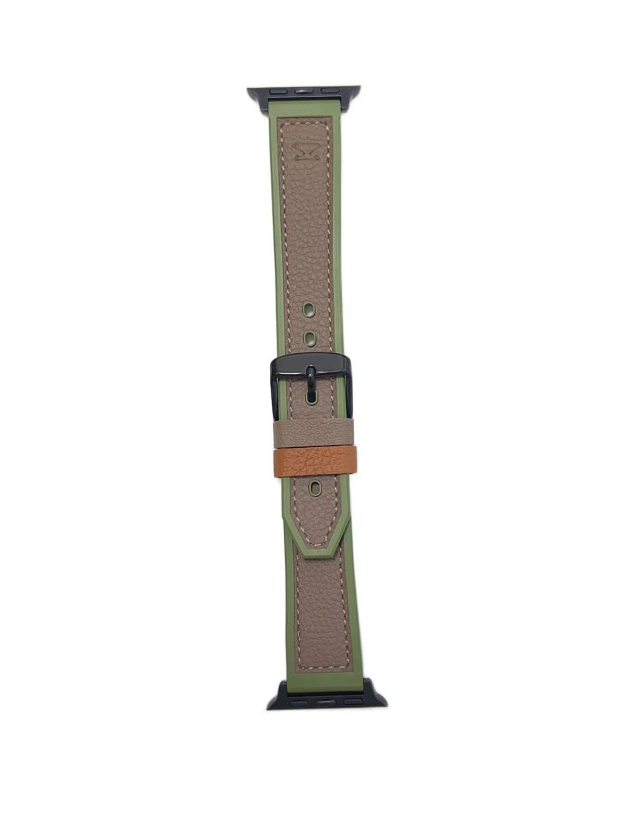 【中古】EPONAS/スマートウォッチ/レザー/カーキ【服飾雑貨他】