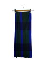 【中古】PLEATS PLEASE ISSEY MIYAKE◆ロングスカート/1/ポリエステル/マルチカラー/チェック/PP02-JG301/青【レディースウェア】(4)