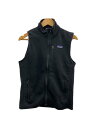 【中古】patagonia◆ベターセーターベスト/S/ポリエステル/ブラック/STY25882SP20/パタゴニア【メンズウェア】