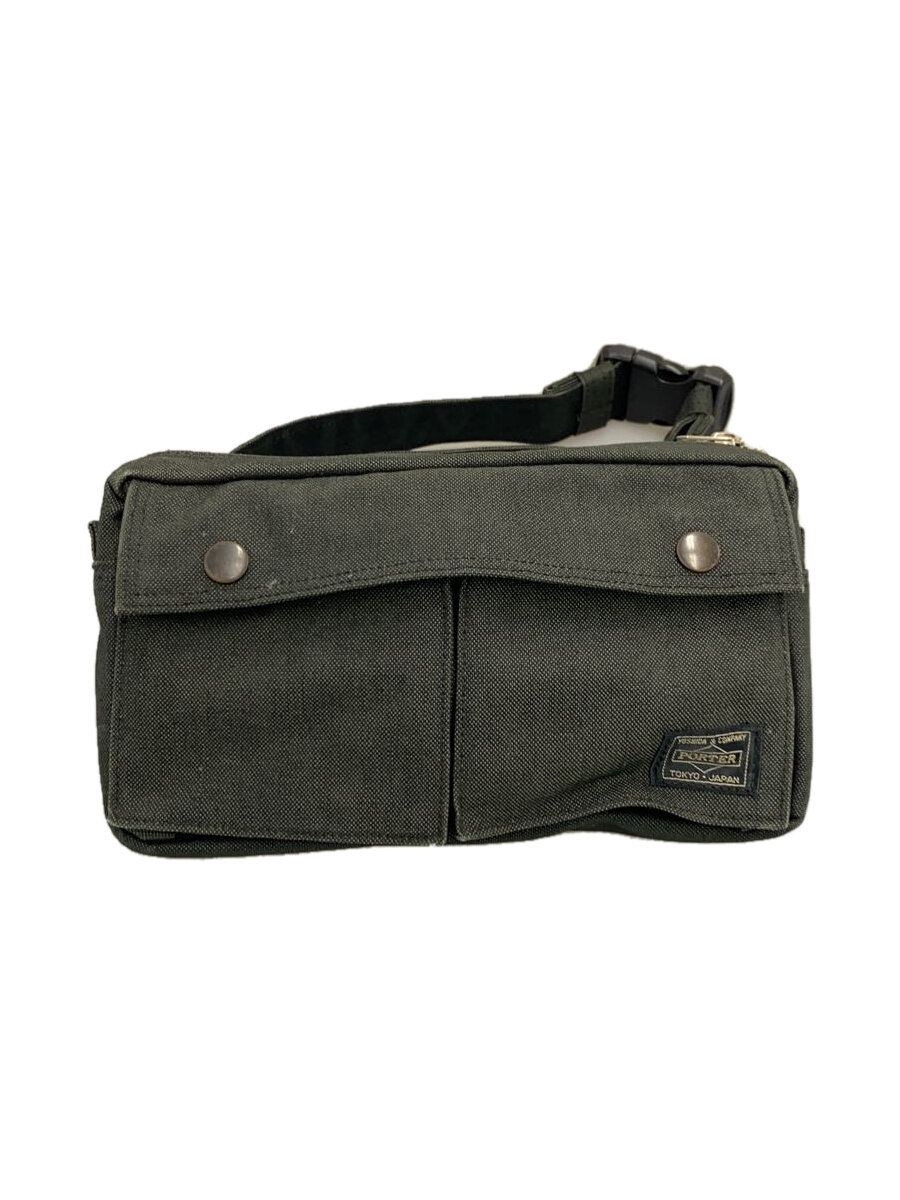 【中古】PORTER◆SMOKY WAIST BAG/ウエストバッグ/--/GRY/無地【バッグ】