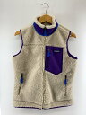 【中古】patagonia◆CLASSIC RETRO-X VEST/フリースベスト/S/ポリエステル/CRM【メンズウェア】