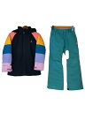 【中古】BURTON◆ウェアー/上下セット/キッズM/ブラック【スポーツ】