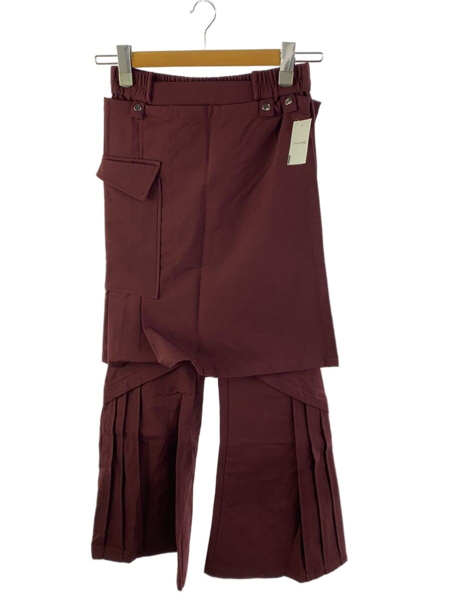 【中古】AULA(AULA AILA)◆ボトム/STRETCH FLARE PANTS/1/ナイロン/BRD/1254-06002【レディースウェア】