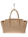 【中古】FURLA◆トートバッグ/レザー/PNK/無地【バッグ】