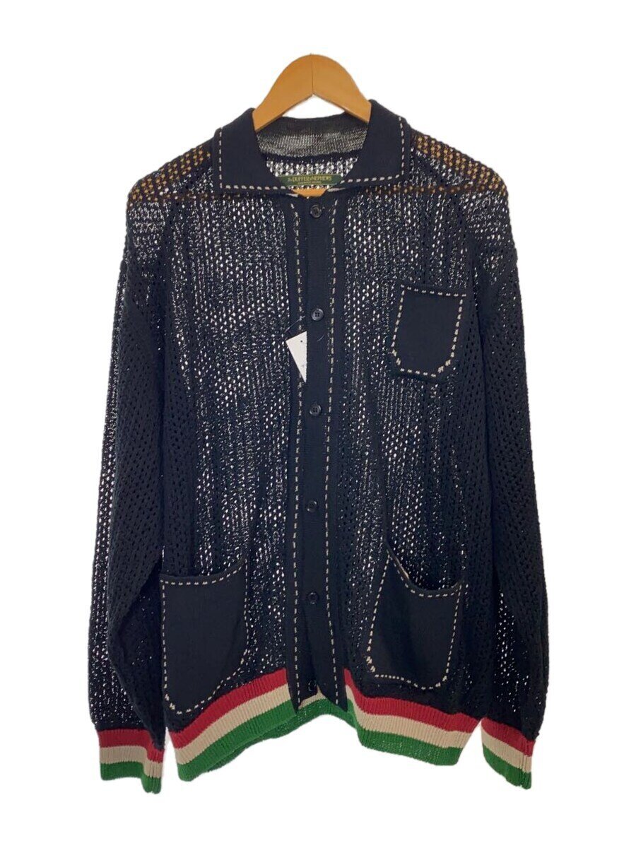 The DUFFER N NEPHEWS/カーディガン(薄手)/L/コットン/BLK/DS25K01