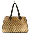 【中古】CELINE◆ボストンバッグ/ハラコ/マカダム/レザー/CML/総柄/CE00/12/ウール抜け/角擦れ【バッグ】