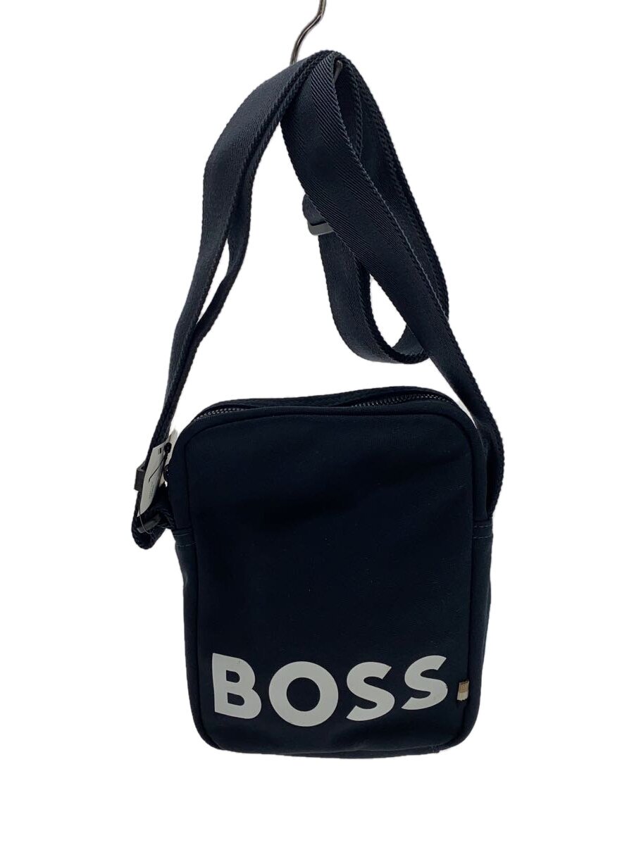 【中古】BOSS◆ショルダーバッグ/ナイロン/NVY/50494704【バッグ】