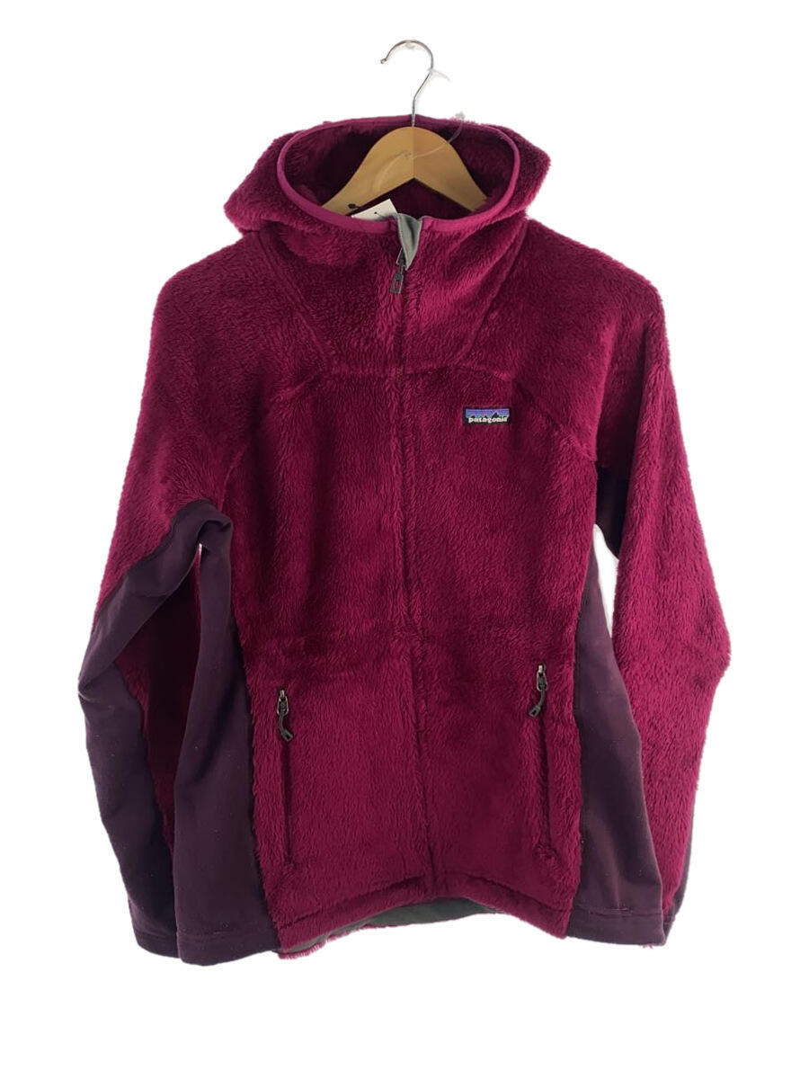 【中古】patagonia◆R3/Hi-Loft Hoody/フリースジャケット/L/ポリエステル/ピンク/無地/25706FA11【レディースウェア】