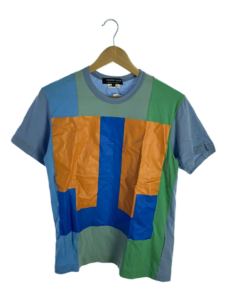 【中古】COMME des GARCONS HOMME DEUX◆Tシャツ/S/コットン/BLU【メンズウェア】