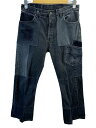 【中古】TAKAHIROMIYASHITA TheSoloist.◆15AW/再構築デニム/ボトム/50/デニム/BLK/0011AW15【メンズウェア】