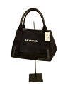 【中古】BALENCIAGA◆ネイビーカバスS/トートバッグ/キャンバス/ブラック/339933 1000 U 002123【バッグ】