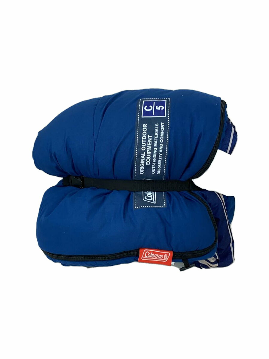 【中古】Coleman◆シュラフ フリースフットアドベンチャースリーピングバッグ/C5 2000031099/ネイビー【スポーツ】
