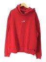 楽天2nd STREET 楽天市場店【中古】QALB◆no Mercy HOODIE/パーカー/FREE/コットン/レッド/NM18SS-HD03【メンズウェア】