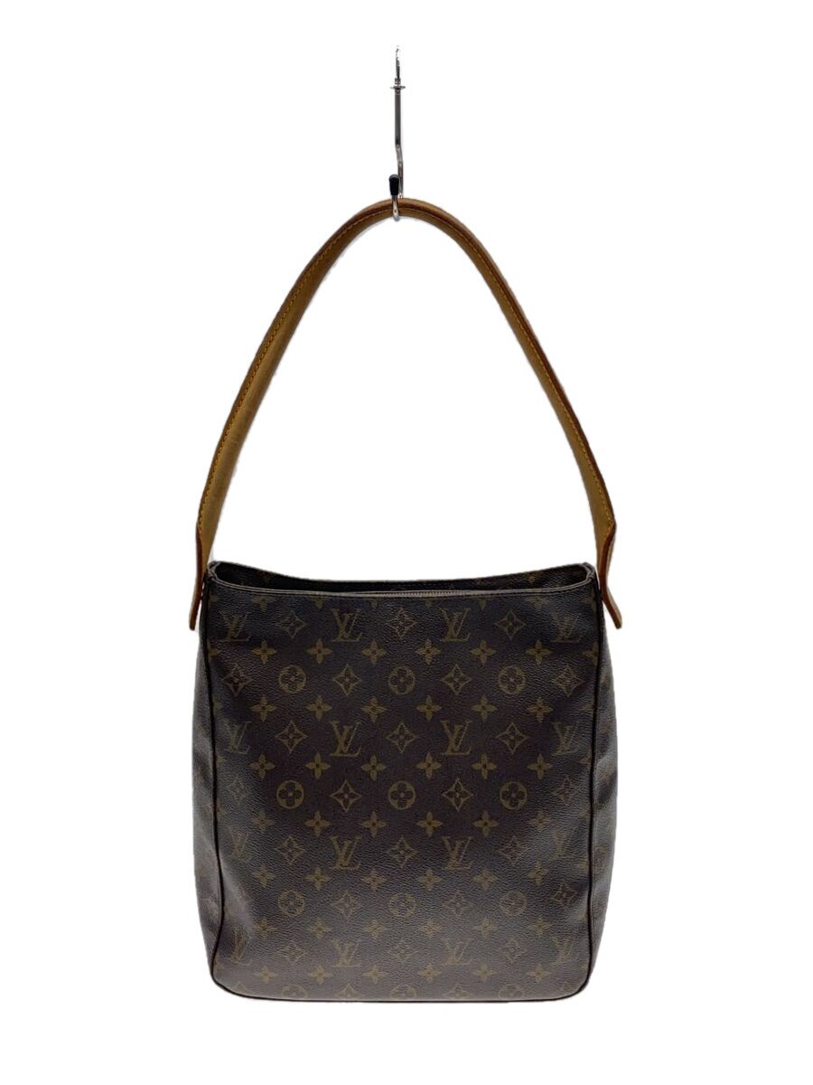 LOUIS VUITTON◆ルーピングGM_モノグラム・キャンバス_BRW/PVC/BRW/総柄
