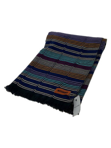 【中古】MISSONI◆マフラー/--/NVY/総柄/メンズ【服飾雑貨他】 【中古】MISSONI◆マフラー/--/NVY/総柄/メンズ【服飾雑貨他】