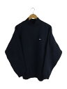 【中古】DESCENDANT◆CACHALOT MOCK NECK スウェットシャツ/2/ネイビー【メンズウェア】