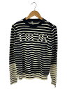 【中古】Christian Dior◆ロゴ刺繍ボーダーニットセーター/XS/シルク/BLK/183M628AT234【メンズウェア】(4)