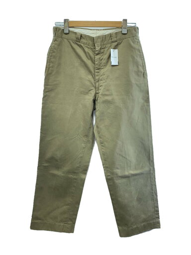 【中古】US.ARMY◆60s/RAPIDジップ/チノトラウザー/ストレートパンツ/32/コットン/ベージュ【メンズウェア】 【中古】US.ARMY◆60s/RAPIDジップ/チノトラウザー/ストレートパンツ/32/コットン/ベージュ【メンズウェア】