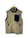 【中古】patagonia◆ベスト/XL/ポリエステル/CRM/無地/23048fa23【メンズウェア】