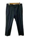 【中古】BURBERRY◆ボトム/50/ウール/GRN/ストライプ/10.770.518/0001-68//【メンズウェア】(4)