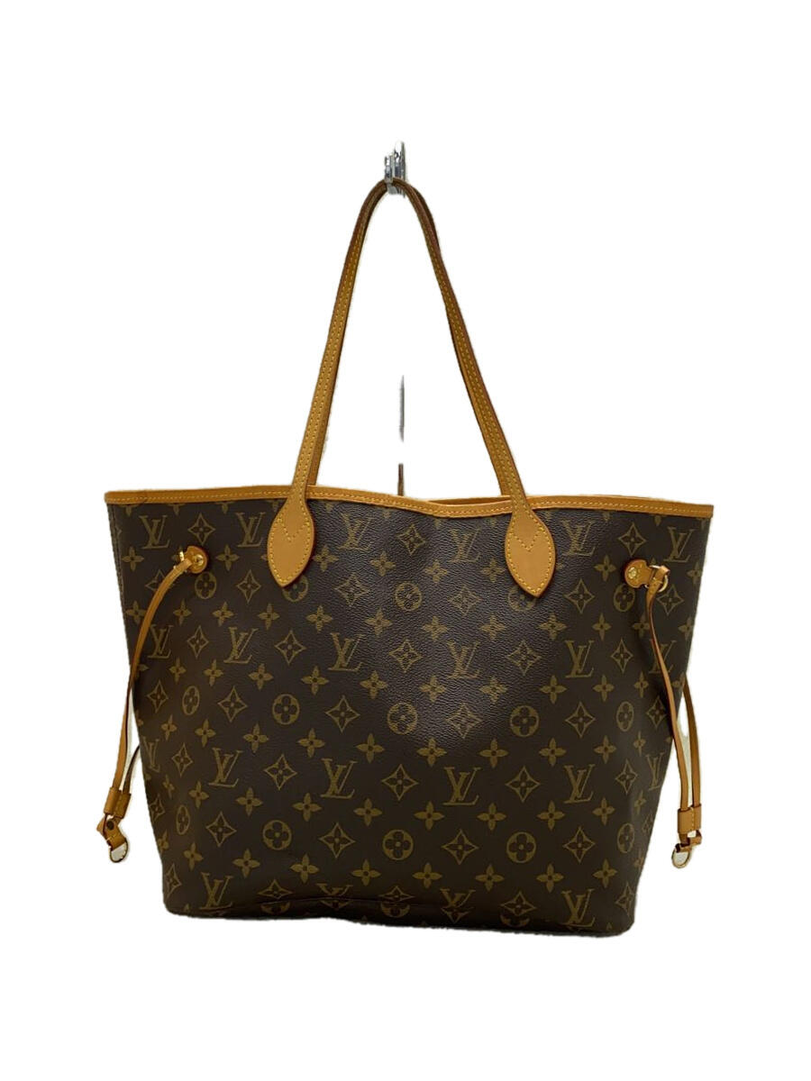 【中古】LOUIS VUITTON◆2)ネヴァーフルMM_モノグラム・キャンバス_BRW_ピヴォワンヌ/PVC/BRW//【バッグ】