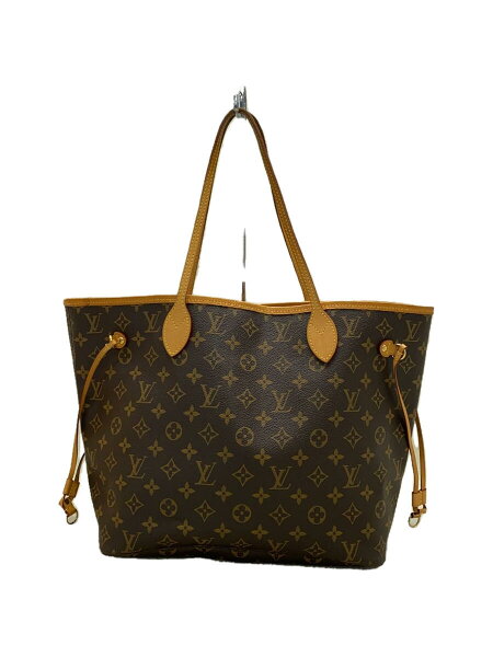 【中古】LOUIS VUITTON◆2)ネヴァーフルMM_モノグラム・キャンバス_BRW_ピヴォワンヌ/PVC/BRW//【バッグ】