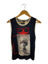 【中古】Jean Paul GAULTIER HOMME◆タンクトップ/48/レーヨン/BLK/総柄【メンズウェア】