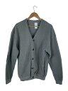 【中古】crepuscule◆カーディガン(薄手)/1/コットン/GRY/1903-002【メンズウェア】