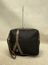 【中古】dunhill◆ポーチ/ナイロン/BLK/無地【バッグ】