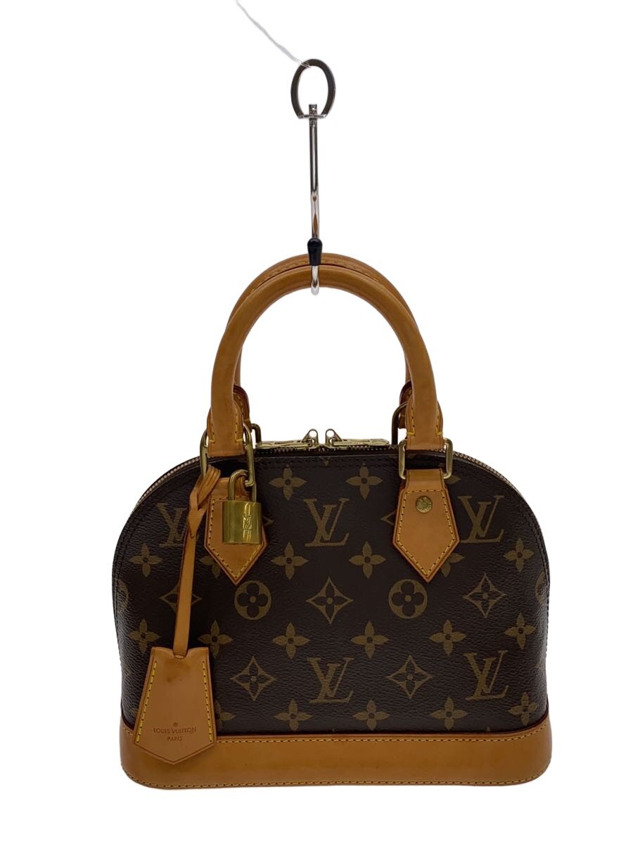 【中古】LOUIS VUITTON◆アルマBB_モノグラム・キャンバス/レザー/ブラウン/ルイヴィトン【バッグ】(4.0)