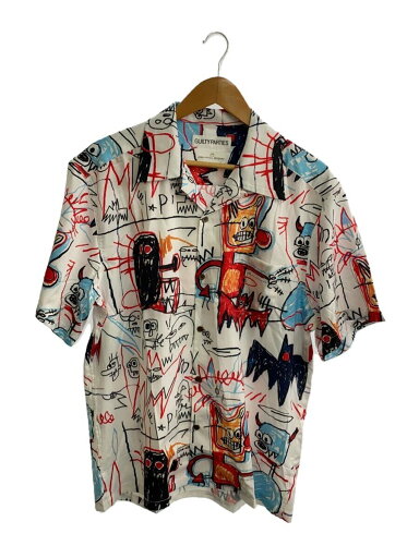 【中古】WACKO MARIA◆半袖シャツ/L/レーヨン/WHT【メンズウェア】 【中古】WACKO MARIA◆半袖シャツ/L/レーヨン/WHT【メンズウェア】