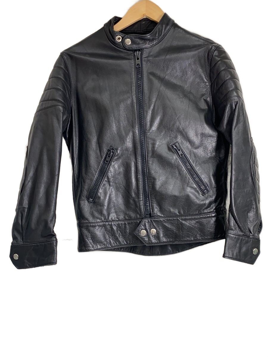 【中古】LETHER WEAR/レザージャケット・ブルゾン/M/レザー/BLK【レディースウェア】