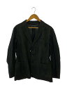 【中古】ISSEY MIYAKE◆2000SS/00s/リネン混3Bテーラードジャケット/1/コットン/BLK/無地/ME01FD154//【メンズウェア】
