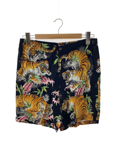 【中古】WACKO MARIA◆TIM LEHI/HAWAIIAN SHORTS/ショートパンツ/M/レーヨン/BLK/総柄【メンズウェア】 【中古】WACKO MARIA◆TIM LEHI/HAWAIIAN SHORTS/ショートパンツ/M/レーヨン/BLK/総柄【メンズウェア】