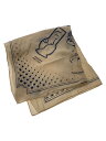 【中古】TATTOO STUDIO YAMADA◆スカーフ/--/ホワイト/総柄/メンズ【服飾雑貨他】