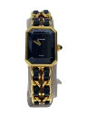 【中古】CHANEL◆クォーツ腕時計/プルミエール/アナログ/--/BLK/BLK//【服飾雑貨他】(2)