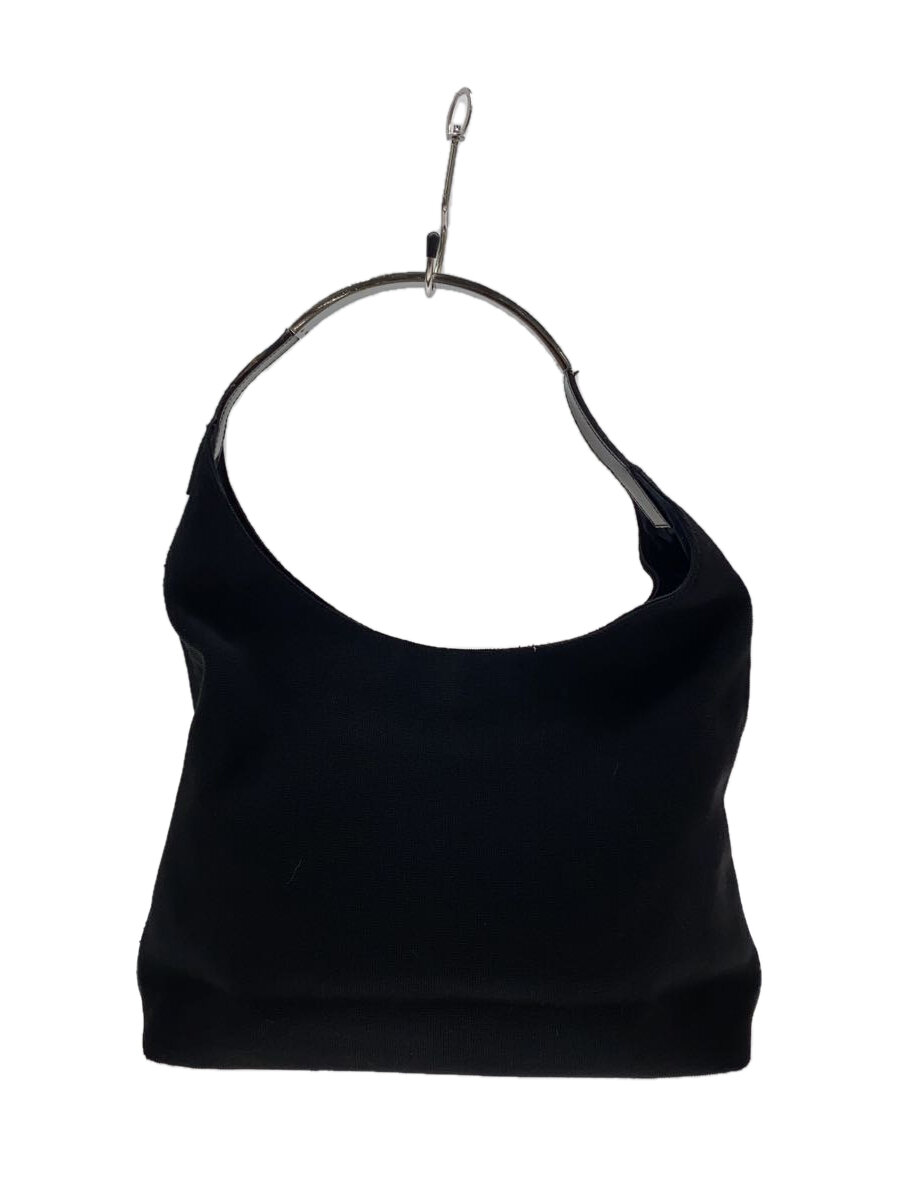 GUCCI - 【中古】GUCCI◆ワンショルダーバッグ/ナイロン/BLK/無地【バッグ】