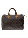 【中古】LOUIS VUITTON◆1)スピーディ30_モノグラム・キャンバス_BRW/PVC/BRW【バッグ】