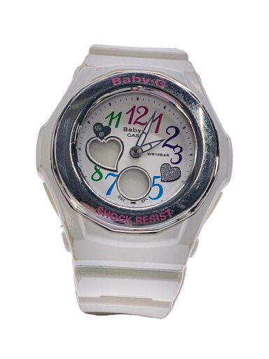 【中古】CASIO◆クォーツ腕時計・Baby-G/デジアナ/WHT【服飾雑貨他】 【中古】CASIO◆クォーツ腕時計・Baby-G/デジアナ/WHT【服飾雑貨他】