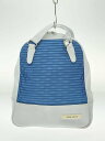 【中古】q bag paris◆リュック/ポリエステル/BLU//【バッグ】