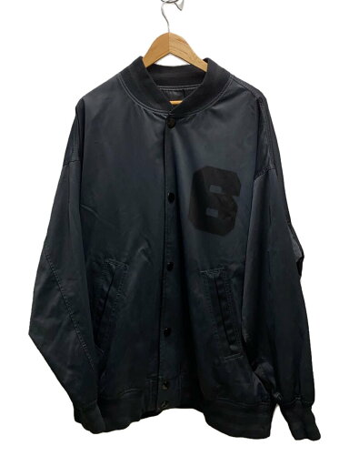 【中古】MM6◆使用感有23SS/SPORTSJACKET/スタジャン/L/コットン/BLK/S62AN0103 S78017//【レディースウェア】 【中古】MM6◆使用感有23SS/SPORTSJACKET/スタジャン/L/コットン/BLK/S62AN0103 S78017//【レディースウェア】